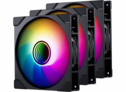 Phanteks M25G2-140 D-RGB ventilátor s obrácenými lopatkami, 3 ks, černý (PH-F140M25R_G2_DBK01_3P)