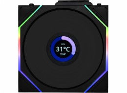 Lian Li UNI FAN TL bezdrátový LCD 120 černý ventilátor (12TLLCD1W1B)