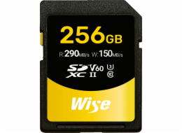 Wise SDXC UHS-II V60       256GB R:290MBs / W:150MBs   WI-SD-S256