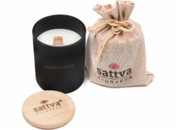 NoName SÓJOVÁ SVÍČKA MANGO A RŮŽE 200 ml - SATTVA