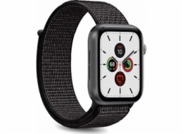 Puro PURO Apple Watch Band - Nylonový řemínek pro Apple Watch 38 / 40 mm (černý)