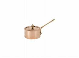 De Buyer Měděný hrnec s poklicí 9 cm