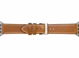 Vonmählen Copenhagen - Řemínek pro Apple Watch 1-8 (42/44/49 mm) - hnědý/stříbrný
