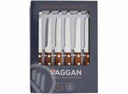 Nůž steakový sada 6 ks VAGGAN BBQ KO-404003140