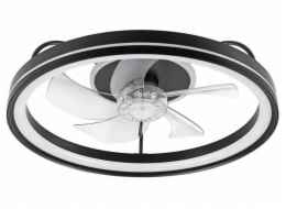 Lamkur Fargo 49892 stropní lampa s ventilátorem 1x37W LED 3000K 4000 lm černá
