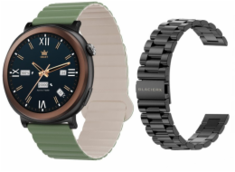 GepardWatches Chytré hodinky GlacierX Theron Black + standardní řemínek GX-T248