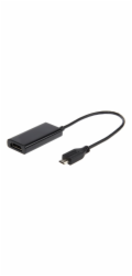 Gembird adaptér HDTV microUSB (M) na HDMI (F), 5-pin MHL, čierny