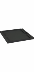 TRITON Police s perforací 19", 1U/250mm, nosnost 15kg, černá