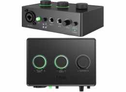 Fifine AMPLI1 audio mixážní pult, XLR Phantom 48V rozhraní
