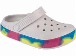 Crocs Dětské dřeváky Crocs Off Court Glitter Band 209714-1FS bílé 28/29