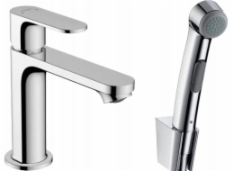 Hansgrohe Umyvadlová baterie Umyvadlová baterie Hansgrohe 110 s bidetovou hlavicí a hadicí 160 cm, bez odtokové soupravy Rebris S, chrom 72215000