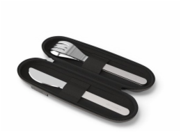 Monbento Sada cestovních příborů MB-Slim Nest Black