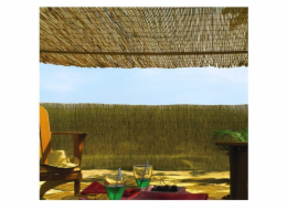 Dekorativní plot Zahradní centrum, 300 cm x 150 cm, hnědý