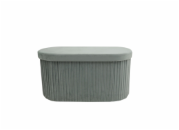 Drážkovaný puf hs522-9 78x38x38 cm šedý