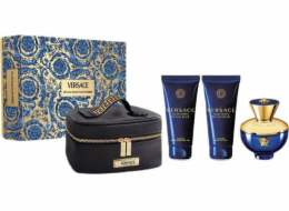 Versace Dylan Blue Pour Femme edp 100ml + sprchový gel 100ml + tělové mléko 100ml + kosmetická taštička