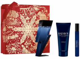Carolina Herrera Bad Boy Cobalt Set Eau de Parfum Spray 100ml + Sprchový gel 100ml + Eau de Parfum Spray 10ml