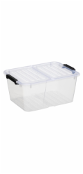 Úložný box s víkem Plast Team, 15l, 39,4x29,5x18,5cm