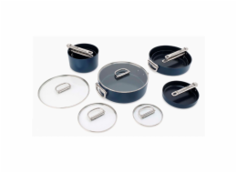 Joseph Joseph Space Folding Han. Ceramic N/S 6pc Blue Cookware