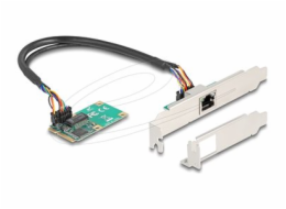 Delock&nbsp;-&nbsp;Sítový&nbsp;adaptér&nbsp;-&nbsp;PCIe&nbsp;Mini&nbsp;Card&nbsp;nízký&nbsp;profil&nbsp;-&nbsp;Gigabit&nbsp;Ethernet&nbsp;x&nbsp;1