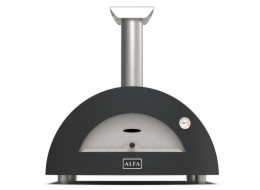 Alfa Forni Moderno 3 Pizze Hybrid Schiefer Grau