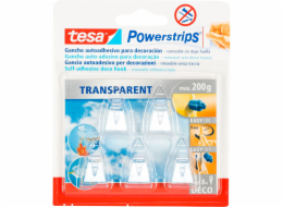 Tesa Powerstrips Deco Haken transparent 200g 5 Stück 58900