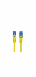 LANBERG PATCHCORD CAT.6A S/FTP LSZH CCA 1M ŽLUTÝ FLUKE PASS