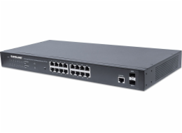 Intellinet Network Solutions gigabitový řízený switch 16x RJ45 PoE+ / 2 SFP sloty (561198)