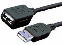 MediaRange Kabel USB-A na USB-A 1,8 m černý (MRCS154)