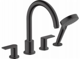 Hansgrohe Vernis Shape vanová baterie se 4 otvory, matná černá