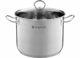 Ambition Vysoký nerezový hrnec s poklicí Acero 26 cm AMBITION