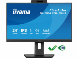 iiyama ProLite XUB2490HSUH-B2 - LED monitor - 24" (23.8" zobrazitelný) - 1920 x 1080 Full HD (1080p) @ 100 Hz - IPS - 250 cd/m? - 1300:1 - 4 ms - HDMI, DisplayPort - reproduktory - černá, matná