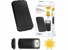 Green Cell PLATINET POWER BANK 10000 mAh BEZDRÁTOVÁ NABÍJEČKA 15W SOLÁRNÍ PANEL 2x USB-A + USB-C [46030]