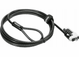 Lenovo Kensington NanoSaver Kombinovaný bezpečnostní kabel - Sicherheitskabelschloss - Schwarz - fur ThinkCentre M75t Gen 2, ThinkPad L13 Yoga Gen 3, T14s Gen 3, X13 Gen 3