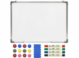 ExtraLink MAGNETICKÁ BÍLÁ STIRATELNÁ TABULE 120X90CM + PŘÍSLUŠENSTVÍ