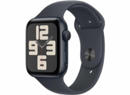 Apple Watch SE (2024) GPS 44mm Midnight Aluminium Case with Midnight Sport Band - M/L