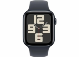 Apple Watch SE (2024) GPS 40mm Midnight Aluminium Case with Midnight Sport Band - S/M