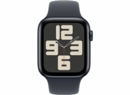 Apple Watch SE (2024) GPS 40mm Midnight Aluminium Case with Midnight Sport Band - M/L