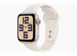 Apple Watch SE GPS 40mm Starlight Aluminium Case with Starlight Sport Band - M/L