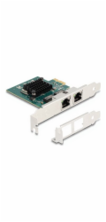 Delock - Sítový adaptér - PCIe 2.0 nízký profil - Gigabit Ethernet x 2