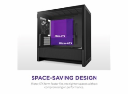 BAZAR - NZXT skříň H3 Flow / microATX / 1x120mm / USB / USB-C / černá, poškozený obal