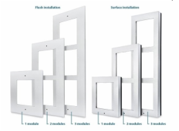 2N® IP Verso - Rám pro instalaci do zdi, 1 modul - černý