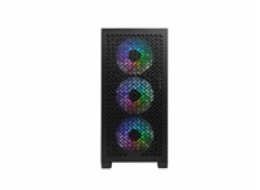 Cooler Master case Elite 302, Průhledná bočnice, mATX, 3x 120mm ARGB Fan, černá