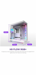 Nzxt Skříň H9 FLOW RGB (2025) MIDI TOWER s okénkem, bílá