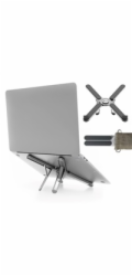 C-TECH Stojan na notebook Quallis NTS-100, do 15,6", nastavitelný, hliníkový