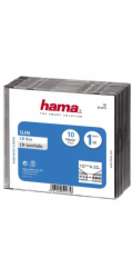 HAMA SLIM Box na 1x CD/DVD/BR 5mm plast, 10ks