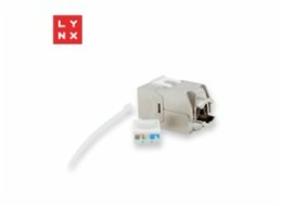 LYNX keystone, STP Cat6a, samozařezávací, stříbrný