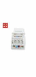 LYNX keystone UTP Cat6, samozařezávací, 90stp., bílý