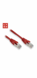 LYNX FTP patch kabel Cat5e PVC, CCA, 2m, červený