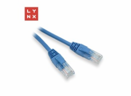 LYNX UTP patch kabel Cat5e, PVC, CCA, 1m, modrý (balení obsahuje 10ks)