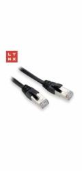 LYNX FTP patch kabel Cat5e PVC, CCA, 15m, černý
